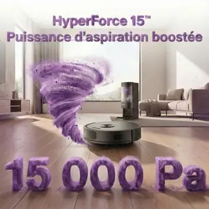 Comparateur de prix : Robot aspirateur laveur connecté avec base de vidage EZIclean® CyberFl...