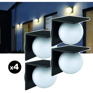 Comparateur de prix : Lot de 4 lampes solaires EZIlight® Solar Wall S26