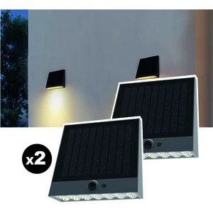Comparateur de prix : Lot de 2 lampes solaires EZIlight® Solar Wall S25
