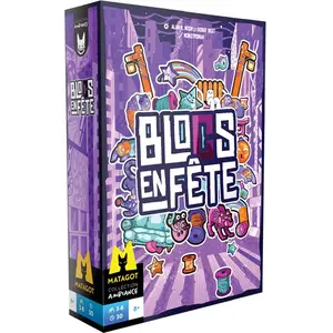Blocs en fête - Asmodee - Construis ton mot - Cartes, bloc en bois et jeton - Dès 8 ans pas cher