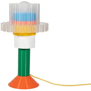 Warren & Laetitia GIGI-Lampe à poser matériaux recyclés H51cm Multicolore pas cher
