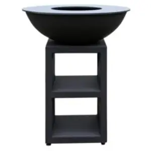 Planet Brasero Piatto Medium Noir diam84 + Grille + Spatule + Housse pas cher