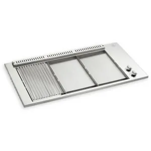 Planet BBQ OASI 80 Grill 1/3 - Plancha 2/3 - Encastrable + couvercleVendu pardarty