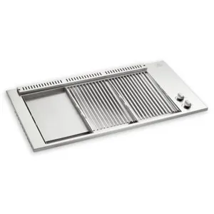 Planet BBQ OASI 80 Grill 2/3 - Plancha 1/3 - Encastrable + couvercleVendu pardarty