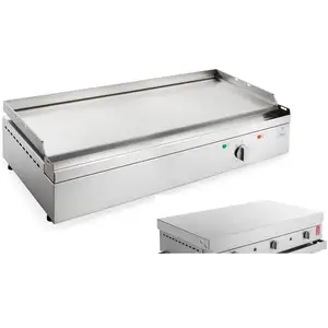 Planet - Plancha électrique en inox Chef 80 cm Avec couvercleVendu pardarty