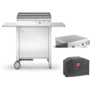 Planet Plancha électrique en inox Chef 55 cm Avec chariot fermé + couvercle + housseVendu pardarty