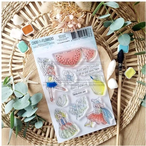 Planche de tampons Clear A6 « Dear friend »Vendu parscrapmalin