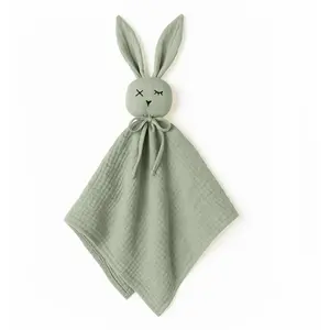Papate Doudou Lange En Coton Bio Vert pas cher