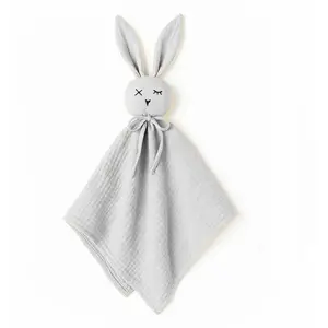 Papate Doudou Lange En Coton Bio Blanc pas cher