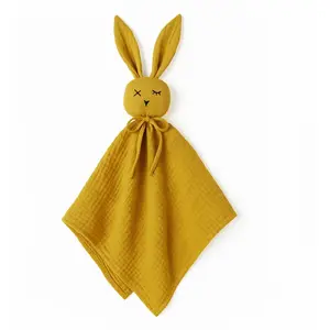 Papate Doudou Lange En Coton Bio Beige pas cher