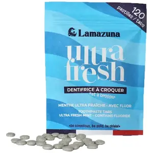 Comparateur de prix : Lamazuna Dentifrice à Croquer Menthe Ultra-Fraîche Bio 120 Pastilles