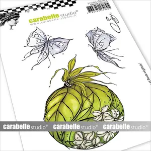 Carabelle Studio Tampons cling A6 Papillons et Boule végétale 3 pcsVendu parscrapmalin