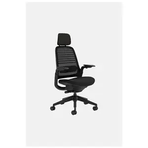 Comparateur de prix : Chaise de bureau ergonomique Steelcase Series 1 avec têtière Noir