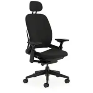 Comparateur de prix : Chaise de Bureau Steelcase Leap avec appui-tête Noir