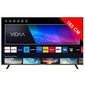Schneider TV QLED 65" 4K VIDAA TÉLÉVISEUR 4K - SANS BORD - 3XHDMI - 2X... pas cher