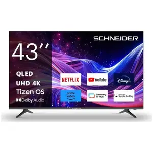 Schneider 43A1T - TV QLED UHD 4K 43 pouces - Tizen - Noir