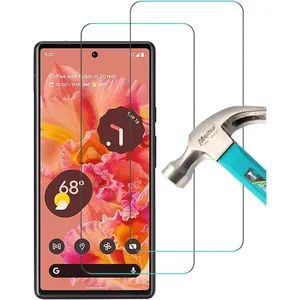 HQSELECTION Lot de 2 Verres Trempés Pour Google Pixel 6 .Protection d'écran Transparent - Anti Rayures Résistant Dureté 9HVendu parcdiscount