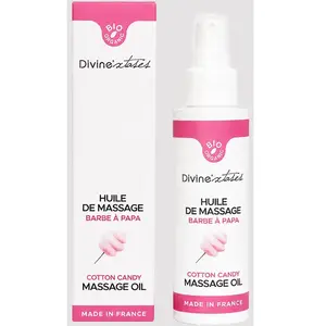 Divinextases Huile de massage gourmande Barbe à papa - pas cher