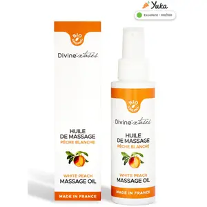 Divinextases Huile de massage pêche blanche bio 100 ml pas cher