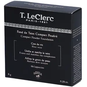 T. LECLERC Fond de teint poudre compact - 06 Capuccino pas cher