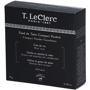 T. LECLERC Fond de teint poudre compact - 05 Praline pas cher