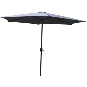 Comparateur de prix : Parasol droit rond diamètre 2,94 m gris PORTOFINO, Concept Usine TU