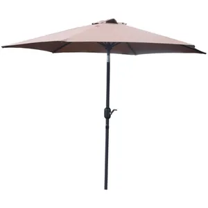 Comparateur de prix : Parasol droit rond diamètre 2,5 m chocolat COME, Concept Usine TU