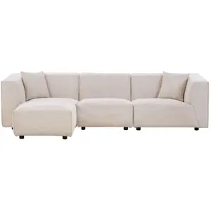 Comparateur de prix : CONCEPT-USINE Canapé modulable 3 places + 1 pouf - 267cm - velours côtelé - monroe