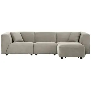 Comparateur de prix : CONCEPT USINE Canapé modulable 3 places + 1 pouf - 267cm - velours côtelé - monroe