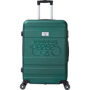Le Temps des Cerises - Valise Cabine 4 roues doubles Lyra 55 cm vert k... pas cher