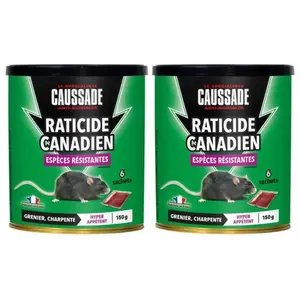 MULTITANKS Lot de 2 boites Raticide canadien - Espèces résistantes , b...