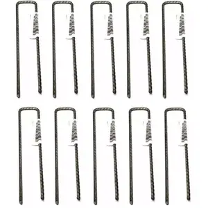 Comparateur de prix : Multitanks - Lot de 10 Agrafes métalliques 17cm x 3.5cm pour films paillage