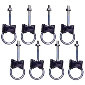 Comparateur de prix : Lot 8x kit Vis Boucle Pour Trampoline Montant 25mm et Pied 38mm
