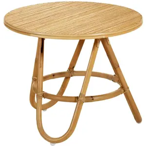 Kok Maison Table basse gigogne en rotin D50 pas cher