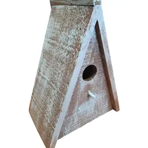 Animallparadise - Nichoir triangulaire pour oiseaux gies en bois 16.5 ...Vendu paramazon