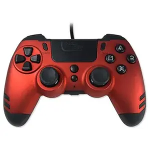 Comparateur de prix : Lexip Manette filaire Steelplay Slimpack pour PS4 PS3 PC Rouge et noir