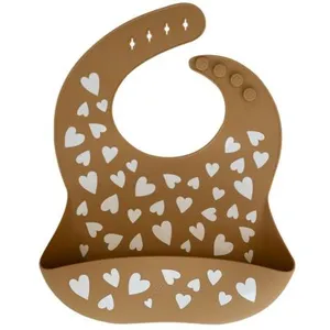 Zakuw Bavoir en silicone Fall In Love camel pas cher