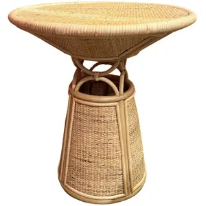 POPUS EDITIONS - Table d'appoint TOFFEE - Beige - Rotin pas cher