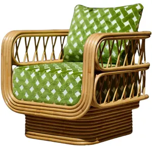 POPUS EDITIONS - Fauteuil rembourré LUNA - Vert - RotinVendu parmade-in-design