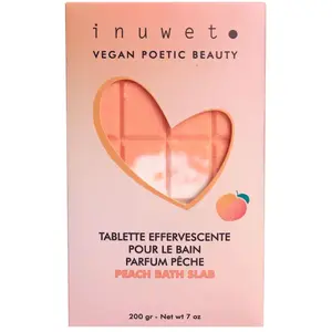 Inuwet tablette effervescente pour le bain parfum pêche 210gr pas cher