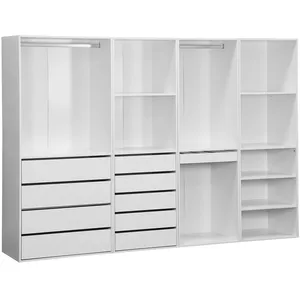 sweeek Kit dressing modulable avec 4 éléments blanc panneaux stratifiésVendu parconforama