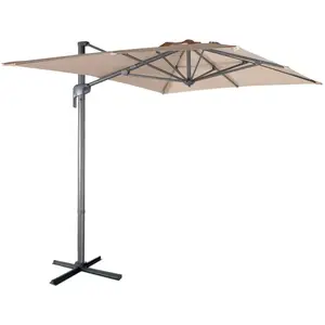 SWEEEK Parasol déporté rectangulaire 2x3m beigeVendu parcdiscount