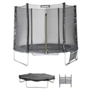 Comparateur de prix : SWEEEK Trampoline 250cm Avec Pack D'accessoires Galaxie Gris