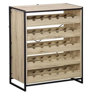 Comparateur de prix : SWEEEK Etagères range bouteilles Loft 5 tiroirs 5 étagères L 75 CM x l 40 CM x H 90 CM