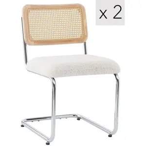 3S. x Home Nordlys - Lot de 2 Chaises de Salle a Manger Industrielles ... pas cher