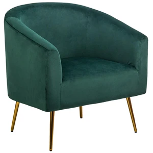 3S. x Home Nordlys - Fauteuil de Salon Retro Design Pieds Metal pas cher