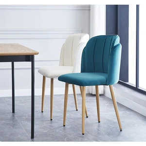 3S. x Home Lot de 2 chaises scandinaves Bleu pas cher