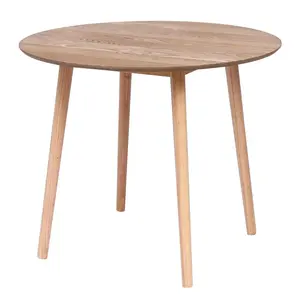 3S. x Home Table Ronde Scandinave en Pin Naturel TRADITION pas cher