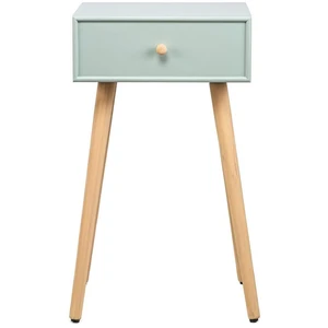 3S. x Home Table de Nuit Scandinave en Bois 1 Tiroir NARITA - Verte pas cher