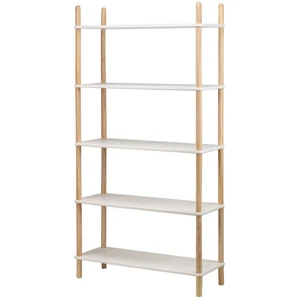 Nordlys - Etagere Bibliotheque Scandinave Moderne de 5 Niveaux Bois pas cher